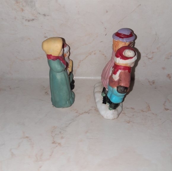 Vintage Ceramic Christmas Tree Ornaments Village People - Picture 3 of 6